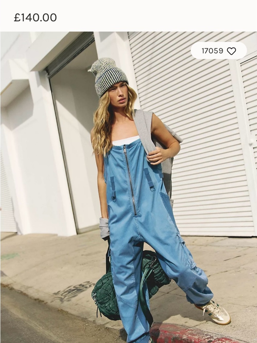 Free People Royal Blue Jumper